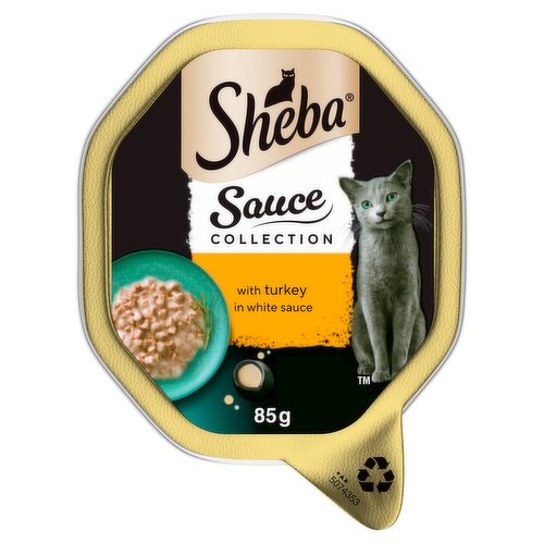 Sheba Sauce Collection with Turkey in White Sauce 85g