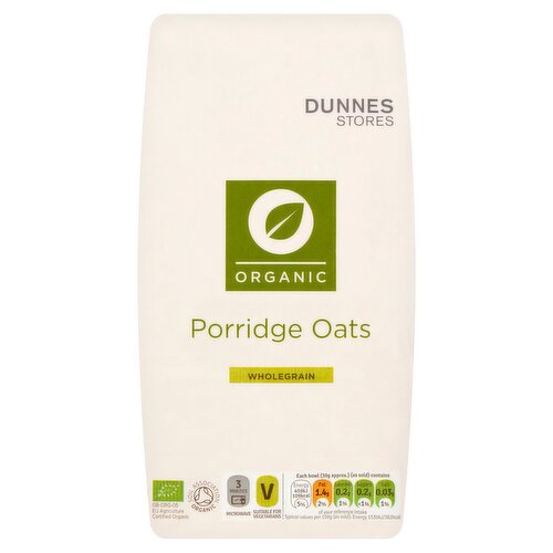 Dunnes Stores Organic Porridge Oats Wholegrain 1kg