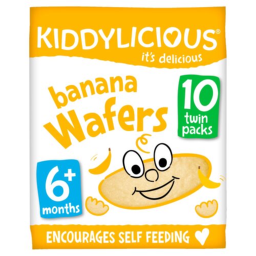 Kiddylicious Wafers, Strawberry, Baby Snack, 6 Months+, Multipack, 10x4g -  We Get Any Stock