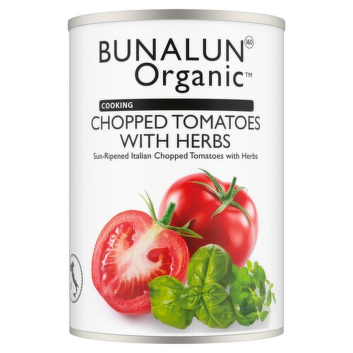 Bunalun Organic Cooking Chopped Tomatoes with Herbs 400g