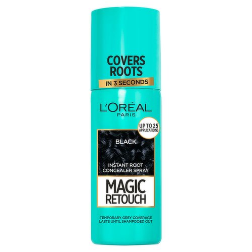 L'Oreal Magic Retouch Black Temporary Instant Grey Root Concealer Spray 75ml