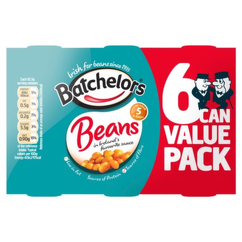 Batchelors Beans in Ireland's Favourite Sauce 6 x 225g