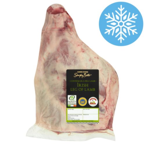 Dunnes Stores Simply Better Frozen Connemara Hill Lamb Irish Leg of Lamb 2kg