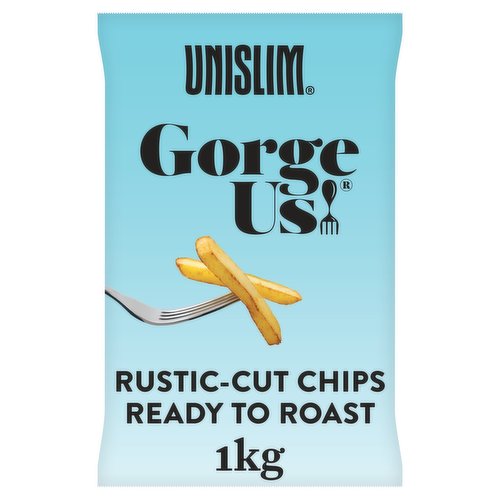 Unislim Gorge Us Rustic-Cut Chips Ready to Roast 1kg