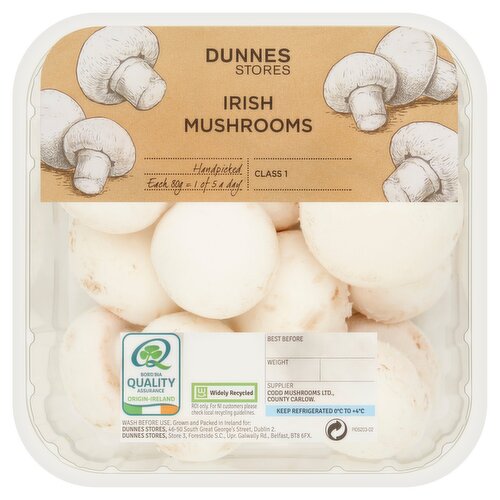 Dunnes Stores My Family Favourites Irish Large Mushrooms