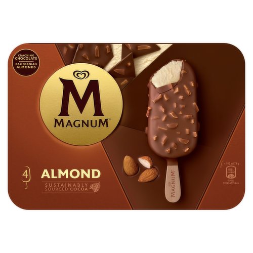 Magnum Almond Ice Cream 4 x 100 ml