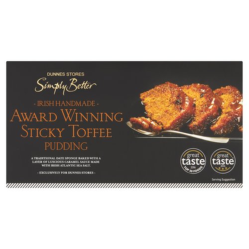 Dunnes Stores Simply Better Irish Handmade Award Winning Sticky Toffee Pudding 420g