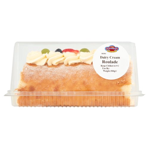 Stafford's Bakeries Dairy Cream Roulade 500g