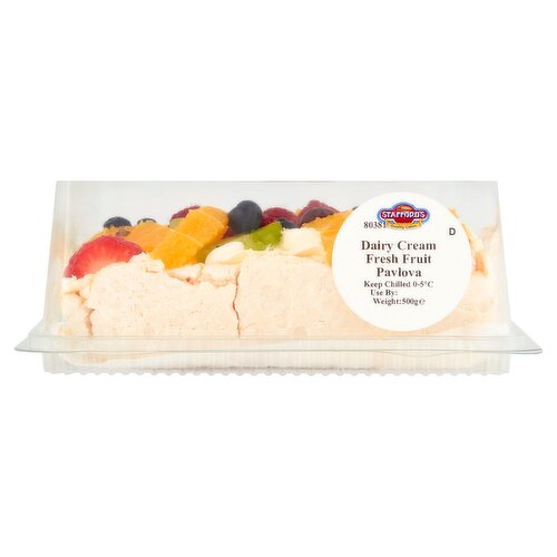 Stafford's Dairy Cream Fresh Fruit Pavlova 500g