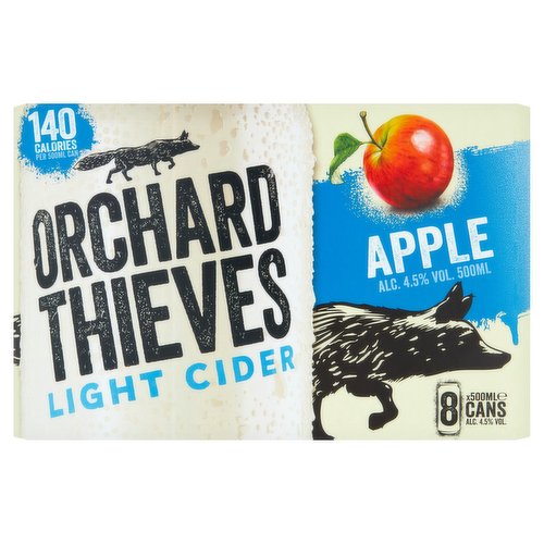 Orchard Thieves Light Apple Cider 8 x 500 ml can