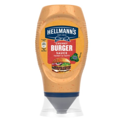 Hellmann's UEFA EURO 2024 Limited Edition Condiment Chunky Burger Sauce 250 ml 