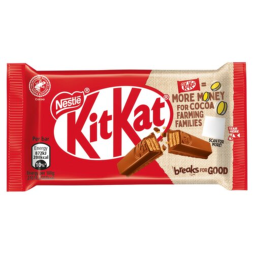 Kit Kat 4 Finger Milk Chocolate Biscuit Bar 41.5g