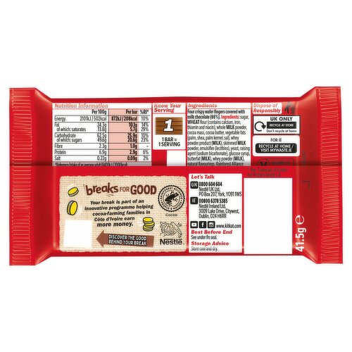 Kit-Kat - Vegan Chocolate Bar, 41.5g – Vegan Essentials Online Store