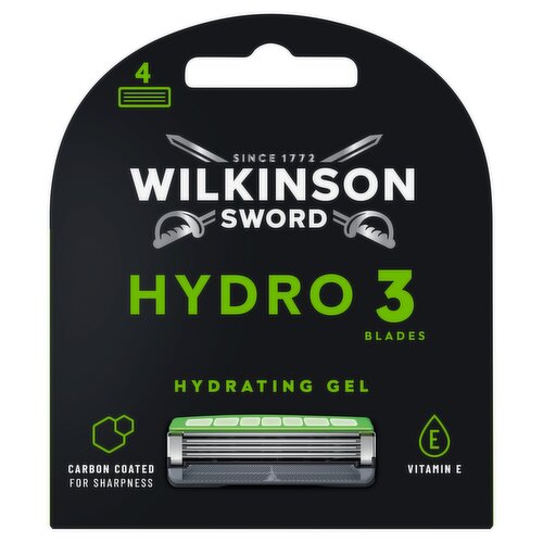 Wilkinson Sword Hydro 3 Men's Blade Refills 4 Pack