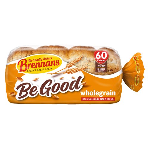 Brennans Be Good Wholegrain Delicious High Fibre Bread 600g