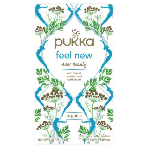 Pukka Organic Feel New Herbal Tea with Fennel 20s 