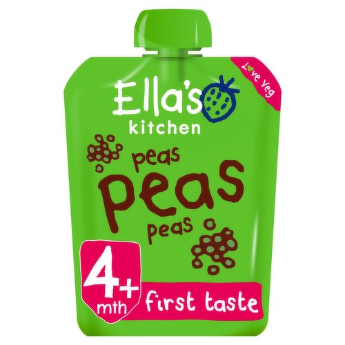 Ella's Kitchen Organic Peas First Tastes Baby Food Pouch 4+ Months 70g