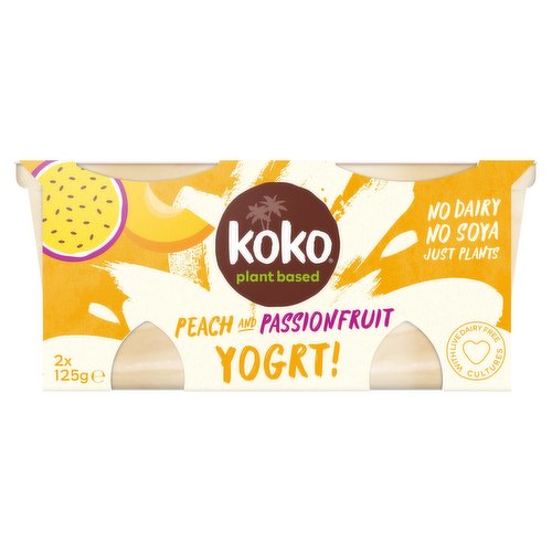  Koko Peach and Passionfruit Yogrt! 2 x 125g (250g)