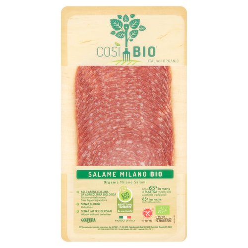 Sheridans Cheesemongers Golfera Organic Salami Milano 80g