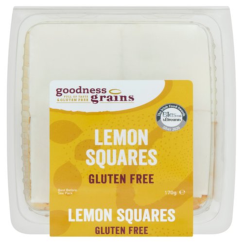 Goodness Grains Gluten Free Lemon Squares 170g (4 x 43g)