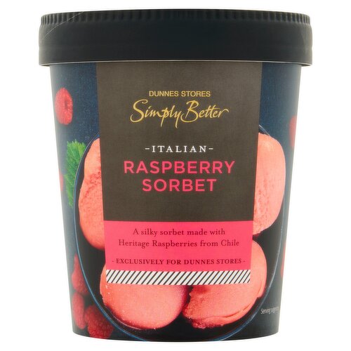 Dunnes Stores Simply Better Italian Raspberry Sorbet 275g