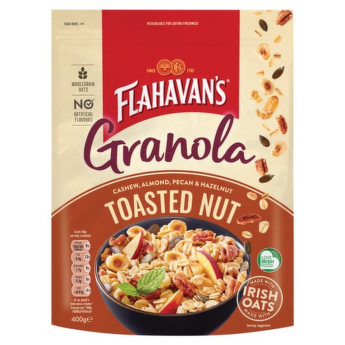 Flahavan's Toasted Nut Granola 400g