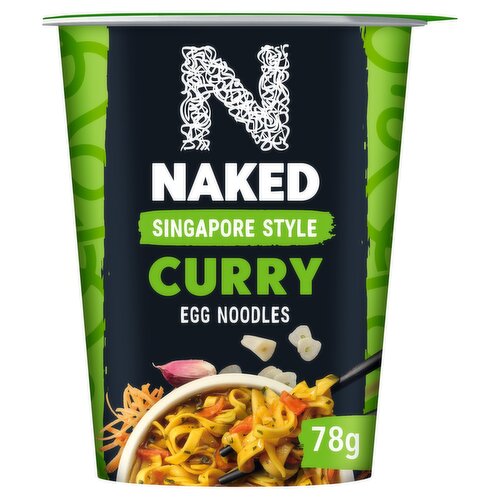 Naked Singapore Style Curry Egg Noodles 78g