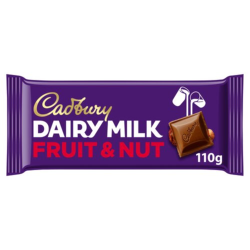 Cadbury Dairy Milk Fruit and Nut Chocolate Bar 110g