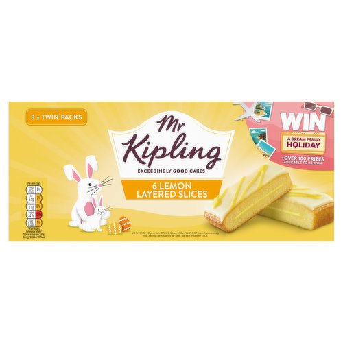 Mr Kipling 6 Lemon Layered Slices