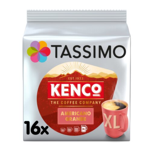 Tassimo Kenco Americano Grande XL Coffee Pods x16