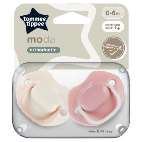 Tommee Tippee Moda 2 Orthodontic Soothers 0-6m