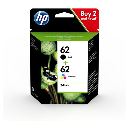 HP 62 Multi Ink Cartridge 2 Pack