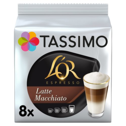Tassimo L'OR Latte Macchiato Coffee Pods x8