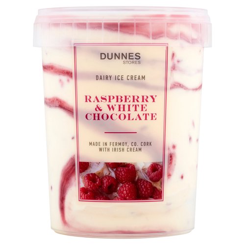 Dunnes Stores Dairy Ice Cream Raspberry & White Chocolate 950ml