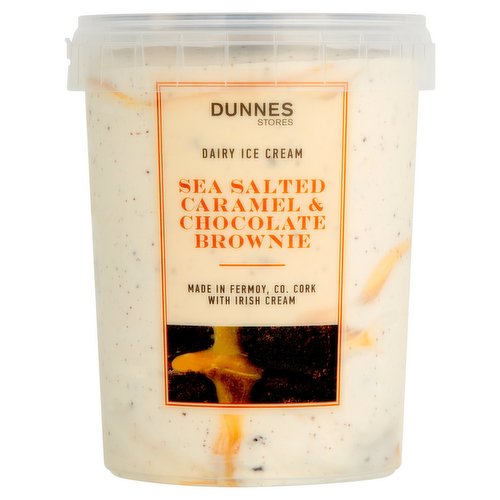 Dunnes Stores Dairy Ice Cream Sea Salted Caramel & Chocolate Brownie 950ml