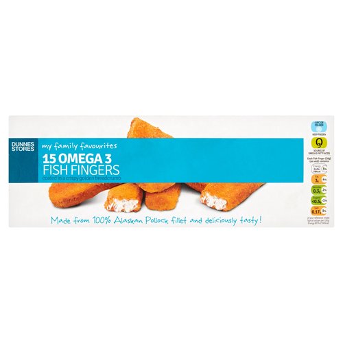 Dunnes Stores My Family Favourites 15 Omega 3 Fish Fingers 450g