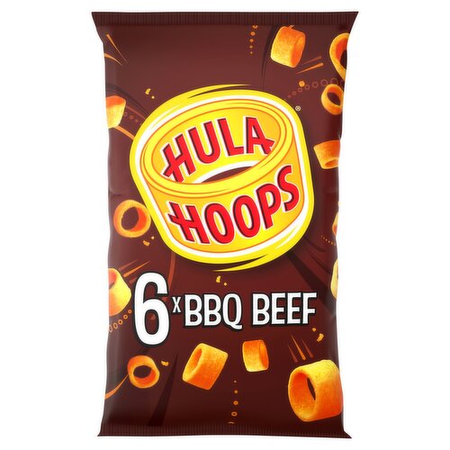 Hula Hoops BBQ Beef Multipack Crisps 6 Pack