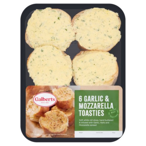 Galberts 6 Garlic & Mozzarella Toasties 230g