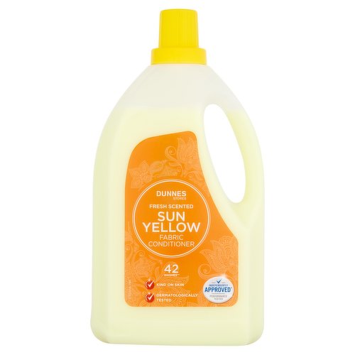 Dunnes Stores Fresh Scented Sun Yellow Fabric Conditioner 42 Washes 1.5L