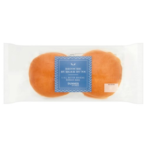 Dunnes Stores 4 All Butter Brioche Burger Buns 280g