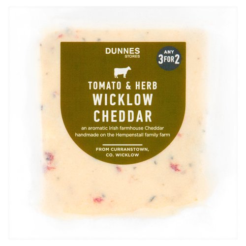 Dunnes Stores Tomato & Herb Wicklow Cheddar 150g