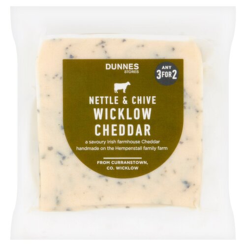 Dunnes Stores Nettle & Chive Wicklow Cheddar 150g