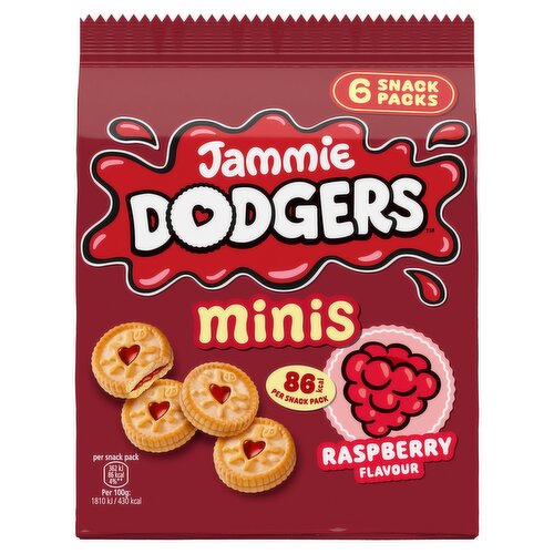 Jammie Dodgers 6 Minis Raspberry Flavour 120g