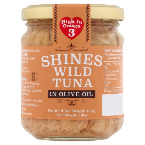 Shines Wild Tuna in Olive Oil 185g