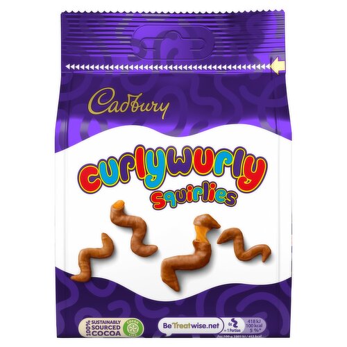Milk chocolate with caramel centre (70 %).<br/><br/><b>Further Description</b><br/>BeTreatwise.net<br/>
<br/>
Cocoa Life<br/>
Partnering with Fairtrade Foundation<br/>
To improve the lives of cocoa farmers & our environment<br/>
By eating Cadbury, you've helped support cocoa farmers in Ghana<br/>
Cocoa Life aims to make lives better. The education and entrepreneurship training we provide makes for empowered farmers and thriving local communities<br/>
WWW.COCOALIFE.ORG<br/><br/><b>Features</b><br/>100% Sustainably Sourced Cocoa<br/>Suitable for Vegetarians<br/><br/><b>Lifestyle</b><br/>Suitable for Vegetarians<br/><br/><b>Pack Size</b><br/>110g ℮<br/><br/><b>Usage Other Text</b><br/>5 Portions per bag<br/><br/><b>Usage Count</b><br/>Number of uses - Servings - 5<br/><br/><br/><b>Ingredients</b><br/>Glucose Syrup<br/>Sugar<br/>Palm Oil<br/>Whey Powder (from <span style='font-weight: bold;'>Milk</span>)<br/>Cocoa Butter<br/>Cocoa Mass<br/>Skimmed <span style='font-weight: bold;'>Milk</span> Powder<br/>Whey Permeate Powder (from <span style='font-weight: bold;'>Milk</span>)<br/><span style='font-weight: bold;'>Milk</span> Fat<br/>Emulsifiers (E471, Lecithins, E442, E476)<br/>Salt<br/>Flavourings<br/>Acidity Regulator (Sodium Carbonates)<br/>Stabiliser (E509)<br/>Milk Chocolate: Milk Solids 14 % minimum<br/>Contains Vegetable Fats in addition to Cocoa Butter<br/><br/><b>Storage Type</b><br/>Ambient<br/><br/><b>Storage</b><br/>Store in a dry place. Protect from heat.<br/><br/><b>Company Name</b><br/>Mondelez UK / Mondelez Ireland<br/><br/><b>Company Address</b><br/>Mondelez UK,<br/>
PO Box 7008,<br/>
Birmingham,<br/>
B30 2PT.<br/>
<br/>
Mondelez Ireland,<br/>
Malahide Road,<br/>
Coolock,<br/>
Dublin 5.<br/><br/><b>Telephone Helpline</b><br/>0800 818181 (UK)<br/>1-800 678708<br/><br/><b>Web Address</b><br/>www.cadbury.co.uk<br/><br/><b>Return To</b><br/>We are passionate about our great quality Cadbury products. Not completely satisfied? Please contact us: Freephone 0800 818181 (UK only).<br/>
Mondelez UK,<br/>
PO Box 7008,<br/>
Birmingham,<br/>
B30 2PT.<br/>
<br/>
Mondelez Ireland,<br/>
Freephone 1-800 678708 <br/>
Malahide Road,<br/>
Coolock,<br/>
Dublin 5.<br/>
www.cadbury.co.uk<br/>