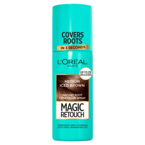 L'Oreal Magic Retouch Medium Iced Brown Temporary Instant Root Concealer Spray 75ml