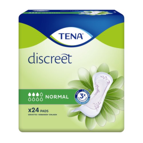 TENA Discreet Normal Incontinence Pads Duo 24 Pack