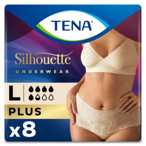 TENA Silhouette Normal Blanc Low Waist Pants Large (750ml