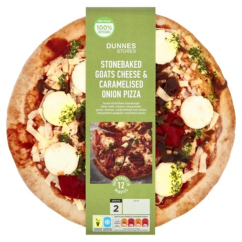 Dunnes Stores Stonebaked Goats Cheese & Caramelised Onion Pizza 510g