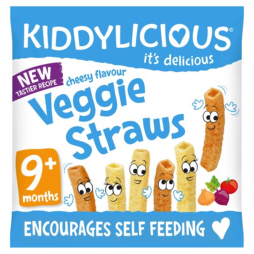 Kiddylicious Cheesy Flavour Veggie Straws 12g